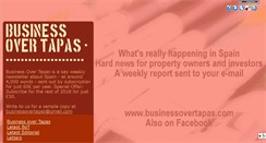 Desktop Screenshot of businessovertapas.com