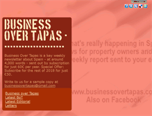 Tablet Screenshot of businessovertapas.com